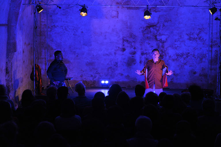 Ilunga Mbidi (Chemins de vie), spectacle de Cédric Mulamba et Richard Golleau au Cellier le 16 novembre 2018 © Sladjana Stankovic